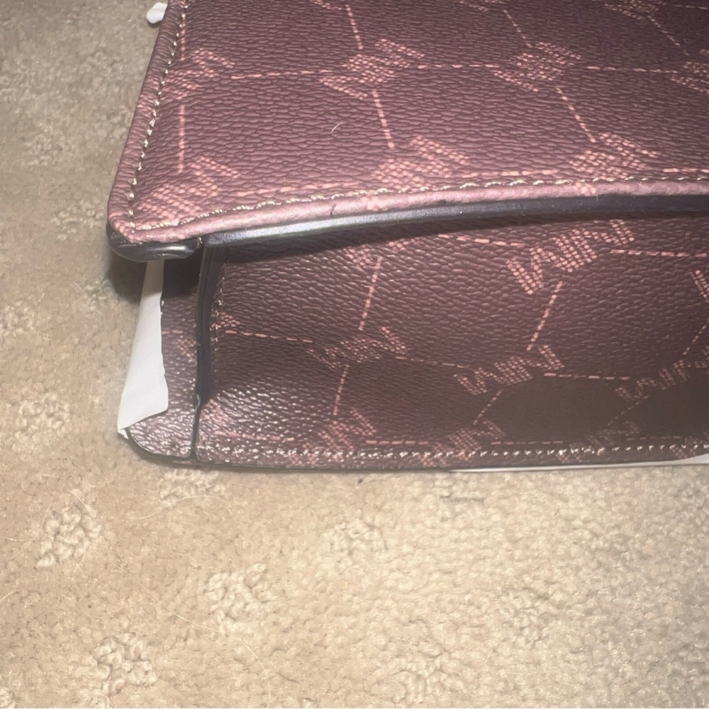 Nicole Miller NWT Brown Mix Crossbody Bag / Purse (0058) - Picture 4 of 6